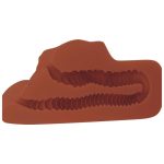 PDX PLUS - FIGA PERFETTA DOPPIO STROKER MASTURBATORE VAGINA E ANO MARRONE - immagine 3