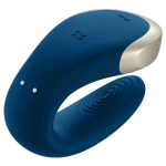 SATISFYER - VIBRATORE DOUBLE LOVE PARTNER DI LUSSO BLU - immagine 4