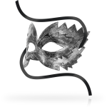 OHMAMA - MASCHERE ANTIZAZ STILE VENEZIANO ARGENTO - immagine 2