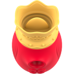INTENSE - STIMOLATORE CLITORIDEO 10 MODALITÀ DI ASPIRAZIONE E LECCATURA - ROSSO - immagine 3