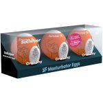 SATISFYER - 3 UOVA MASTURBATORI NAUGHTY, SAVAGE  CRUNCHY - immagine 2
