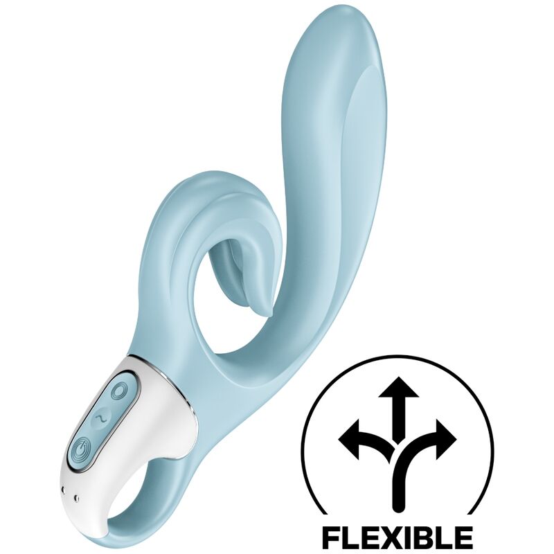 SATISFYER - LOVE ME VIBRADOR RABBIT ROJO