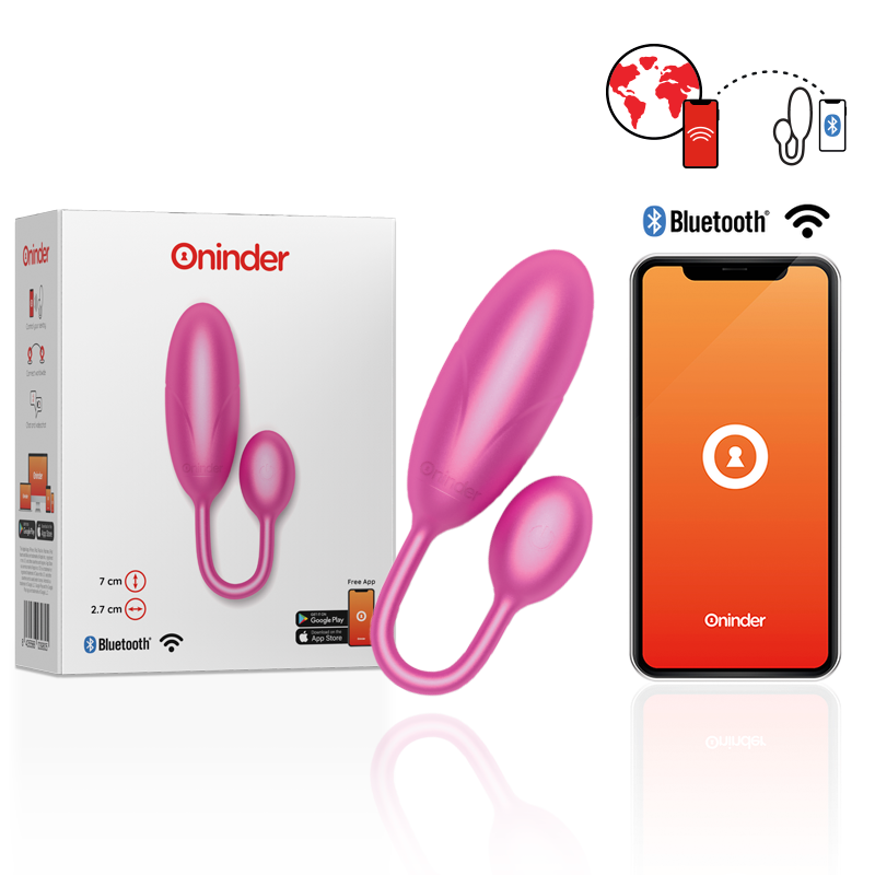 img_143053_6ff62a7b9960d81d7c2d63b2bf3cdfe3_1.png ONINDER - DENVER HUEVO VIBRADOR ROSA 7 X 2.7 CM - APP GRATUITA - immagine 1