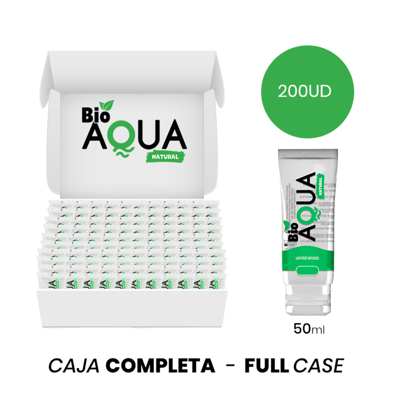 MOQ 200 - BIOAQUA LUBRIFICANTE A BASE ACQUA INGREDIENTI NATURALI 50 ML