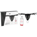 INTT RELEASES - SLIP NERO BRASILIANO CON PERLE E GEL LUBRIFICANTE 50 ML - immagine 3