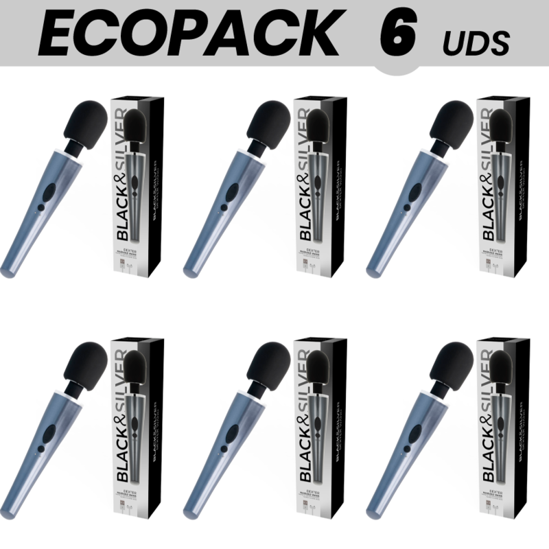 ECOPACK 6 UNIT - BACCHETTA DA MASSAGGIO DEXTER BLACKSILVER