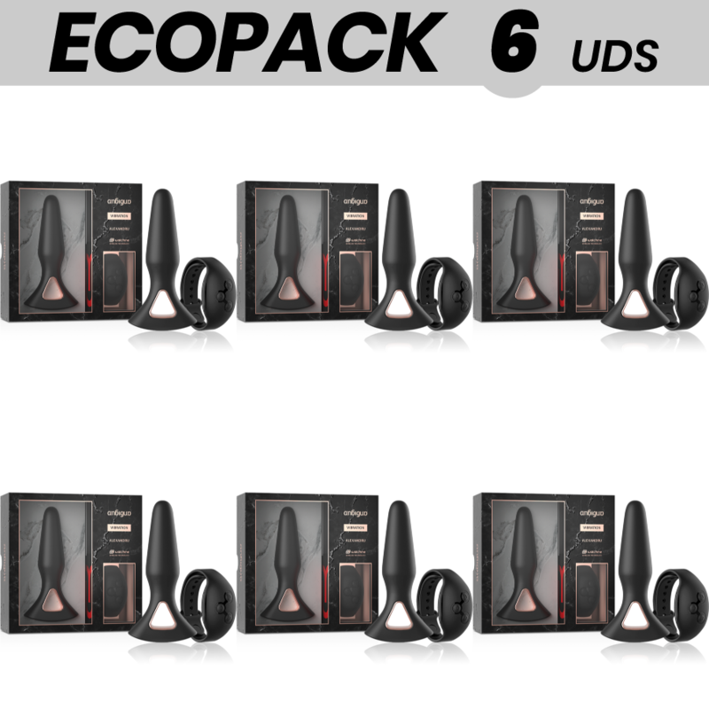 ECOPACK 6 UNIT - ANBIGUO WATCHME TELECOMANDO VIBRATORE PLUG ANALE ALEXANDRU