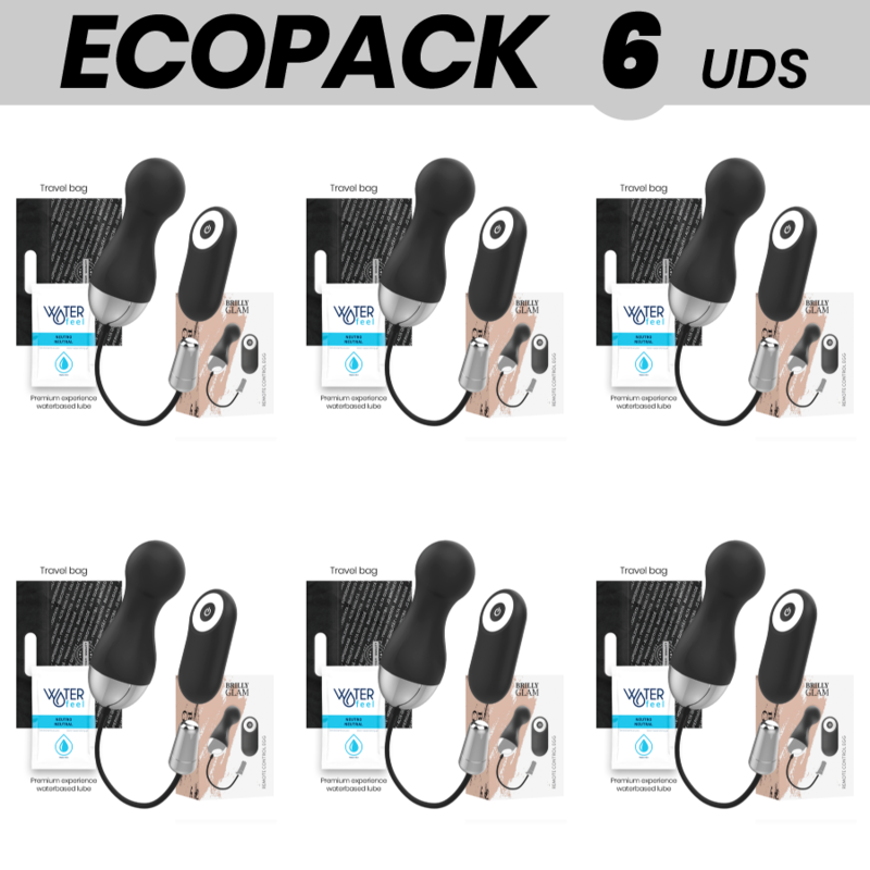 ECOPACK 6 UNITÀ - STIMOLATORE BRILLY GLAM IAN CON TELECOMANDO