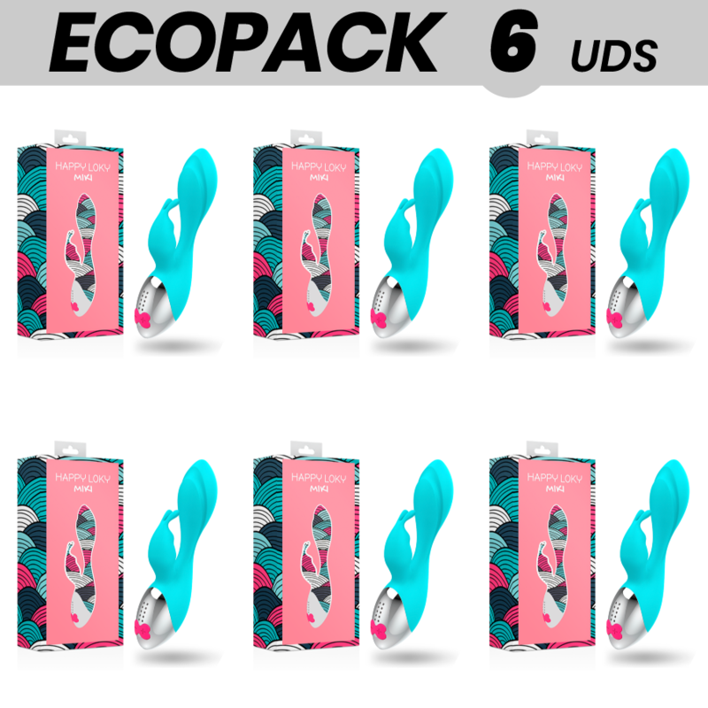 ECOPACK 6 UNIT - HAPPY LOKY VIBRATORE CONIGLIO MIKI