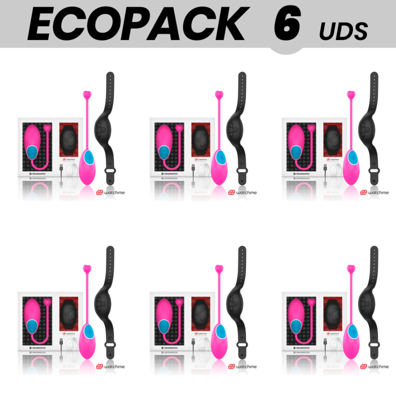 ECOPACK 6 UNIT - TECNOLOGIA DI CONTROLLO REMOTO WEARWATCH EGG WATCHME FUCSIA / JET