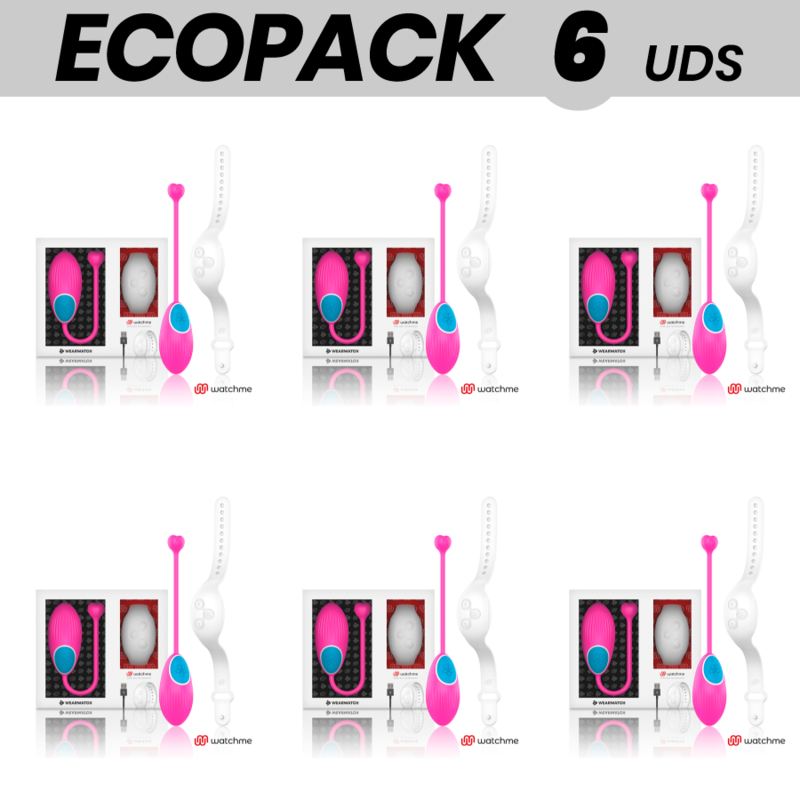 ECOPACK 6 UNIT - TECNOLOGIA DI CONTROLLO REMOTO WEARWATCH EGG WATCHME FUCSIA / NEVE