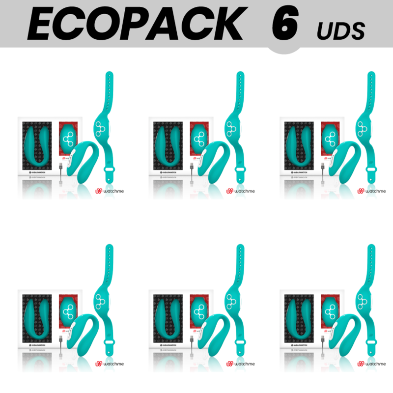 ECOPACK 6 UNIT - TECNOLOGIA WEARWATCH DUAL VIBRATOR WATCHME VERDE CHIARO