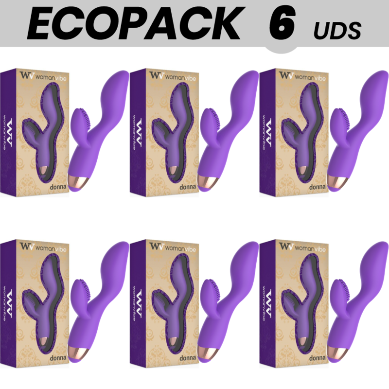ECOPACK 6 UNIT - WOMANVIBE DONNA VIBRATORE SILICONE RICARICABILE