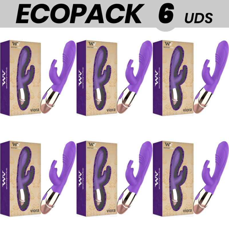 ECOPACK 6 UNIT - WOMANVIBE VIBRATORE RICARICABILE IN SILICONE VIORA