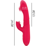 INTENSE - VIBRATORE MULTIFUNZIONE RICARICABILE UP  DOWN DUA CON LINGUA ROSSA - immagine 3