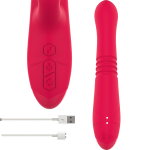 INTENSE - VIBRATORE MULTIFUNZIONE RICARICABILE UP  DOWN DUA CON LINGUA ROSSA - immagine 4