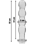 NEBULA SERIES BY IBIZA - MODELO 10 DILDO CRISTAL TRANSPARENTE 16.5 CM -O- 3.5 CM - immagine 3