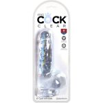 KING COCK - CLEAR PENE REALISTICO CON SFERE 13.5 CM TRASPARENTE - immagine 5