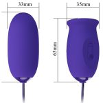 PRETTY LOVE - VIBRATORE STIMOLATORE RICARICABILE DAISY YOUTH VIOLETTO - immagine 4