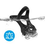 ARMONY - ANELLO VIBRATORE E MULTIPOSIZIONE NERO - immagine 3