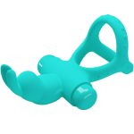 PRETTY LOVE - ANELLO VIBRATORE CONIGLIO VERDE FIGGY - immagine 3