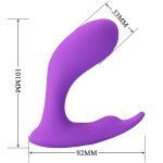 PRETTY LOVE - TELECOMANDO IDABELLE VIBRAZIONE E PULSAZIONE VIOLA - immagine 4