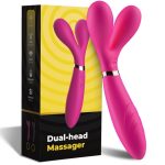 ARMONY - MASSAGGIATORE E VIBRATORE A Y-WAND DOPPIA TESTA FUCSIA - immagine 5