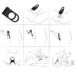 ARMONY - TWINS DOPPIO ANELLO VIBRATORE PER COPPIA NERO - immagine 2