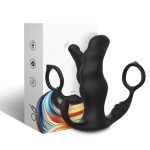 ARMONY - VIBRATORE ANALE PROSTATA KNIGHT E TELECOMANDO ANELLO NERO - immagine 4