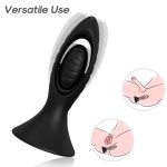 ARMONY - VIBRATORE E PLUG ANALE IN SILICONE NERO - immagine 2
