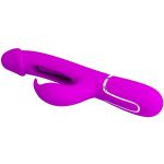 PRETTY LOVE - VIBRATORE DEJON RABBIT 3 IN 1 MULTIFUNZIONE FUCSIA - immagine 5
