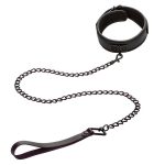 CALEXOTICS - NOCTURNAL COLLARE E GUINZAGLIO IN PELLE REGOLABILE NERO - immagine 2