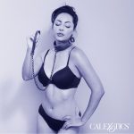 CALEXOTICS - NOCTURNAL COLLARE E GUINZAGLIO IN PELLE REGOLABILE NERO - immagine 5