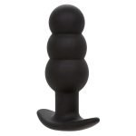 CALEXOTICS - ROCK BOTTOM PERLINE TAPPO ANALE 10 VIBRAZIONI SILICONE NERO - immagine 2