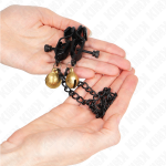 KINK - PINZE PER CAPEZZOLI A CATENA PIATTA E CAMPANA ARGENTO 30 CM - immagine 3