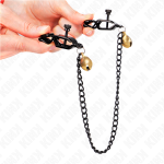 KINK - PINZE PER CAPEZZOLI A CATENA PIATTA E CAMPANA ARGENTO 30 CM - immagine 4