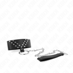 KINK - COLLANA CON CINTURA 65 CM CON RIVETTO A V REGOLABILE 36-43 CM X 5 CM - immagine 3