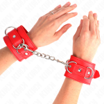 KINK - RESISTENZA DA POLSO CON 3 ANELLI A D REGOLABILE ROSSO 17,5-25 CM X 6 CM - immagine 4