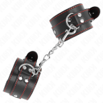 KINK - RESISTENZA DA POLSO NERA CON FODERA ROSSA REGOLABILE 20-28 CM X 5,5 CM - immagine 2