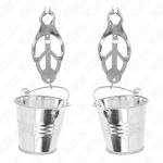 KINK - PINZE PER CAPEZZOLI TRIFOGLIO GIAPPONESE CON SECCHIELLI ARGENTO