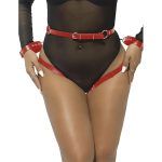 SUBBLIME - 953706 MANETTE CON CINTURA BONDAGE ROSSO TAGLIA UNICA - immagine 2