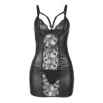 SUBBLIME - 954178 VESTITO + PERIZOMA PELLE NERO L/XL - immagine 4