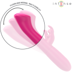 INTENSE - JULIETA VIBRATORE CONIGLIO 18,6 CM 10 VIBRAZIONI ROSA - immagine 4