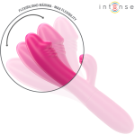 INTENSE - VIBRATORE FLESSIBILE IVY 10 VIBRAZIONI CON STIMOLAZIONE DELLA LINGUA ROSA - immagine 5