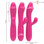 INTENSE - VIBRATORE FLESSIBILE IVY 10 VIBRAZIONI CON STIMOLAZIONE DELLA LINGUA ROSA - immagine 2
