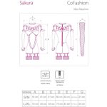 LIVCO CORSETTI FASHION - SAKURA CF 90357 TUTA + GUANTI LUNGHI + CINTURA REGGICALZE NERO S/M - immagine 4