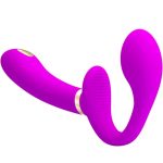 PRETTY LOVE - THUNDERBIRD DOPPIO VIBRATORE CON STRAP-ON E TELECOMANDO VIOLA - immagine 3