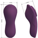 PRETTY LOVE - MANE LAY ON CLITORIDE MASSAGGIATORE 10 VIBRAZIONI TELECOMANDO VIOLA - immagine 4
