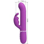 PRETTY LOVE - COALE 4 IN 1 MULTIFUNZIONE VIBRATORE CONIGLIO VIOLA - immagine 5