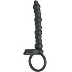 PRETTY LOVE - DILLION ANELLO PER IL PENE A DOPPIA PENETRAZIONE NERO - immagine 2